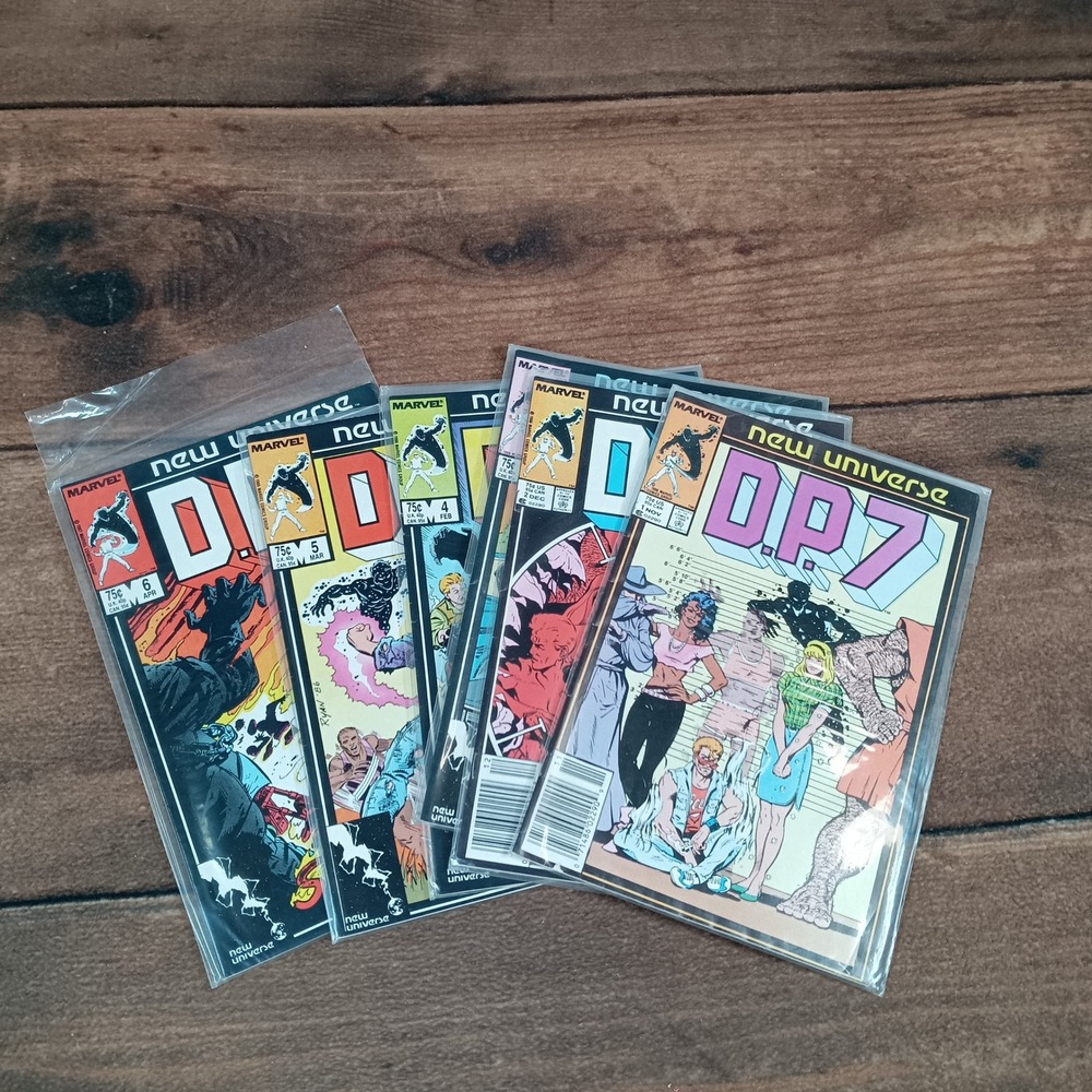 Marvel DP7 Comic Lot Issues 1-6 New Universe 1986 Copper Age Excellent Condition